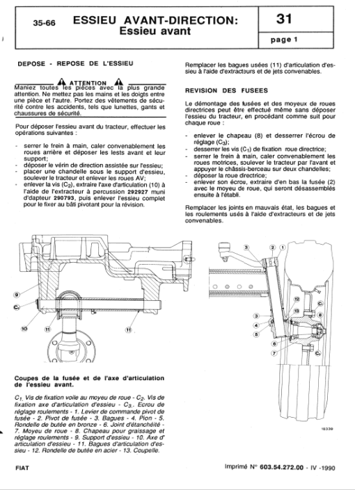 Fiat 33-66, 33-66 DT Tractor Workshop Service Manual - Image 4