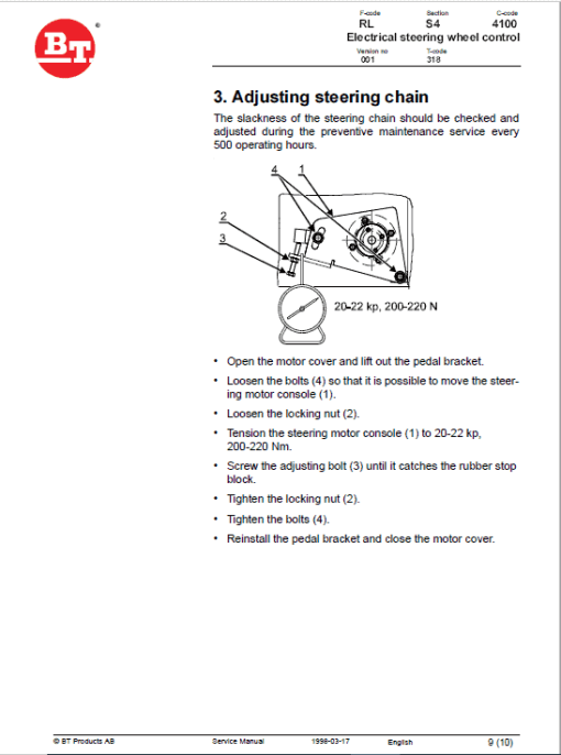 BT LR 2.0 Pallet Truck Service Manual - Image 5