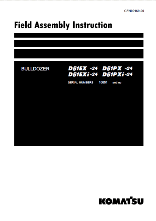 Komatsu D51EX-24, D51PX-24 Dozer Service Manual - Image 4