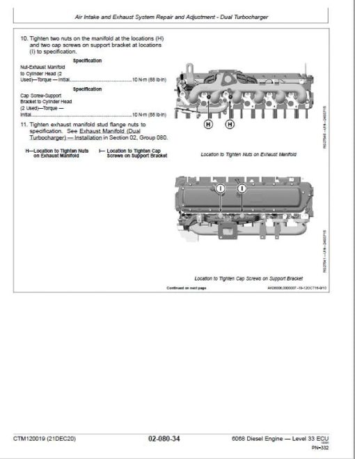 John Deere 6068 Diesel Engine Level 33 ECU Service Repair Manual (CTM120019) - Image 4