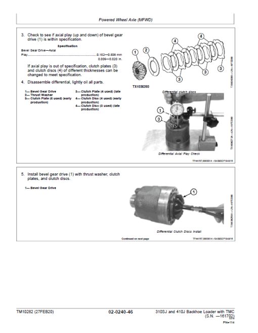 John Deere 310SJ, 410J Backhoe Loader (TMC) Technical Manual (S.N before 161702 ) - Image 4