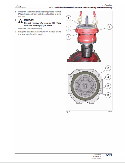 Challenger MT555E, MT565E, MT575E, MT585E, MT595E Tractor Workshop Manual - Image 4