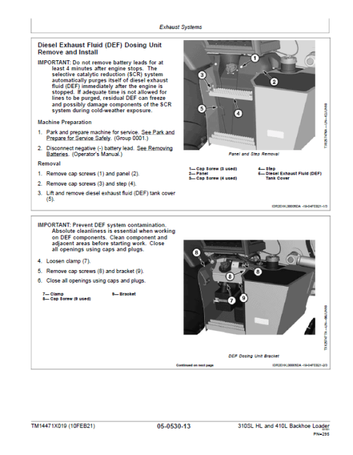 John Deere 310SL HL, 410L Backhoe Loader Repair Technical Manual (S.N after F390996 - ) - Image 4