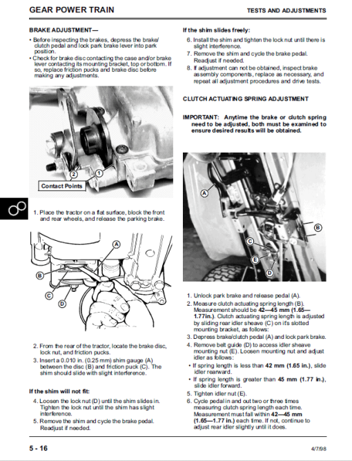 John Deere 1438, 1542, 1642, 1646 Sabre Lawn Tractors Technical Manual - Image 2