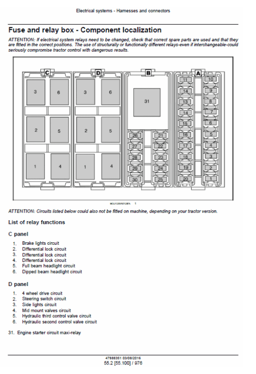 New Holland T4040N, T4040V, T4050N, T4050V Tractor Service Manual - Image 4