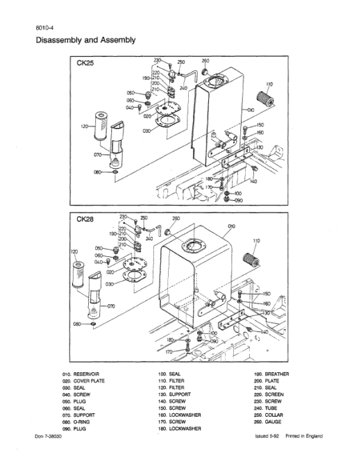 Case CK25, CK28 Excavator Service Manual - Image 4