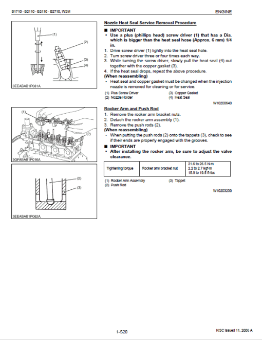 Kubota B1710, B1710D, B2110, B2110D, B2110DB, B2110HDB Tractor Manual - Image 4