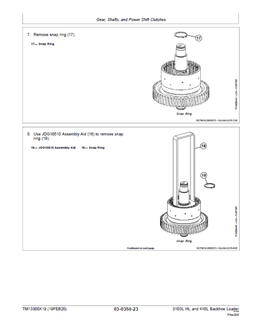 John Deere 310SL HL, 410L Backhoe Loader Technical Manual (S.N F273920 -F390995) - Image 3