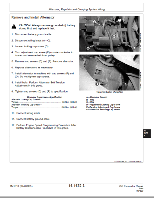 John Deere 750 Excavator Repair Technical Manual - Image 4