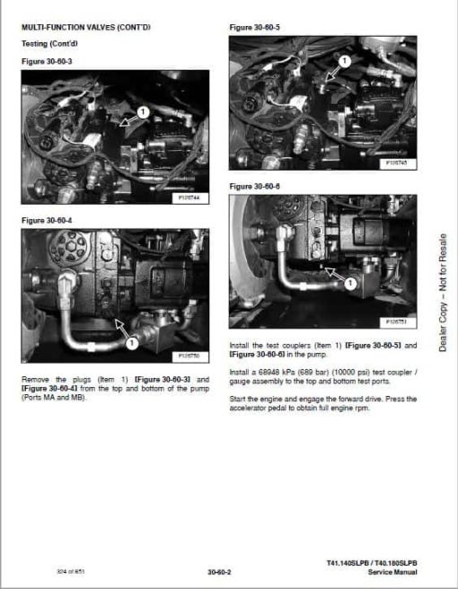 Bobcat T40.180, T41.140 versaHANDLER Telescopic Service Repair Manual - Image 4