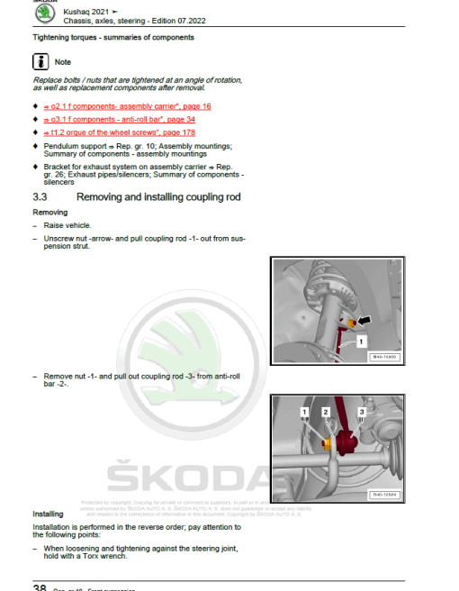 SKODA KUSHAQ (PA) Repair Service Manual - Image 4