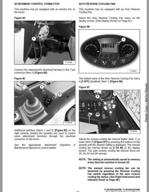 Bobcat TL26.60, TL30.60 versaHANDLER Telescopic Service Repair Manual - Image 4