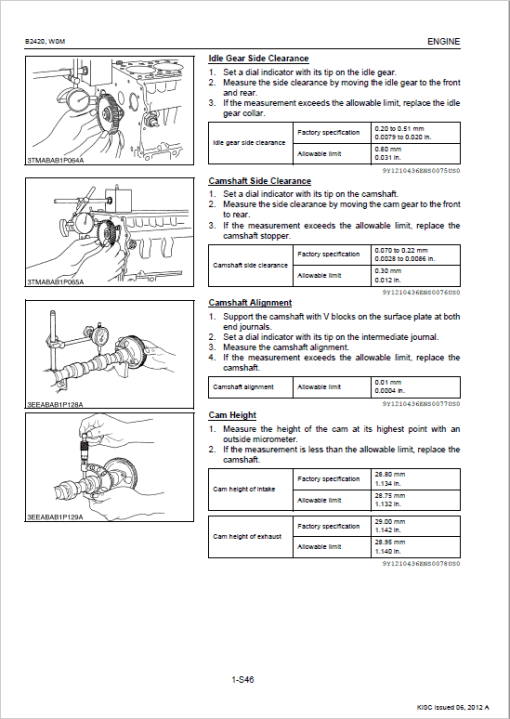 Kubota B2420 Tractor Service Manual - Image 4