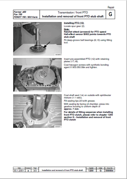 Fendt 711, 712, 714, 716 Vario COM II Tractors Workshop Repair Manual - Image 2