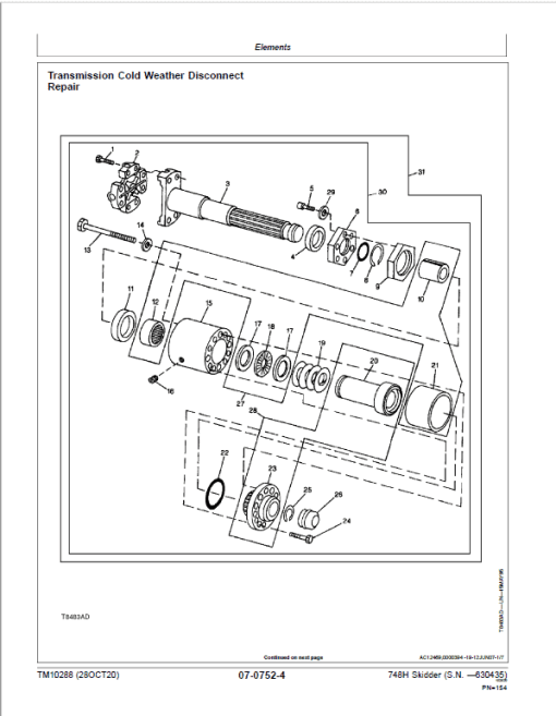 John Deere 748H Skidder Repair Technical Manual (S.N before 630435) - Image 4