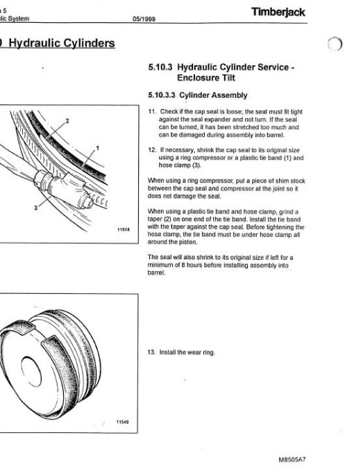 Timberjack 850, 950 Feller Bunchers Repair Manual (997440 - 997470 & 10BA1002 and Up) - Image 4