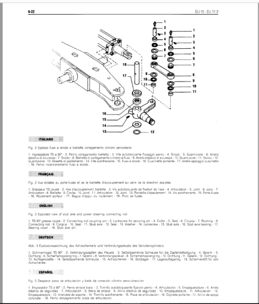 OM Pimespo EU3/12, EU3/15 and EU3/17.5 Forklift Workshop Manual - Image 4