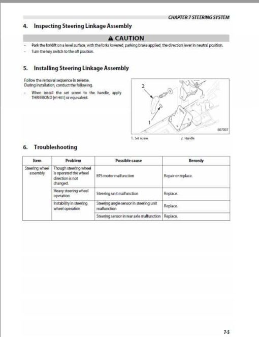 Mitsubishi FB18PNT, FB18CPNT, FB20PNT Forklift Service Manual - Image 4