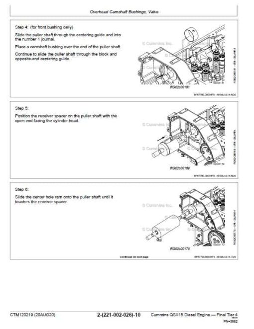 John Deere Cummins QSX15, ISX15 Diesel Engine Tier 4 Repair Technical Manual (CTM120219) - Image 4