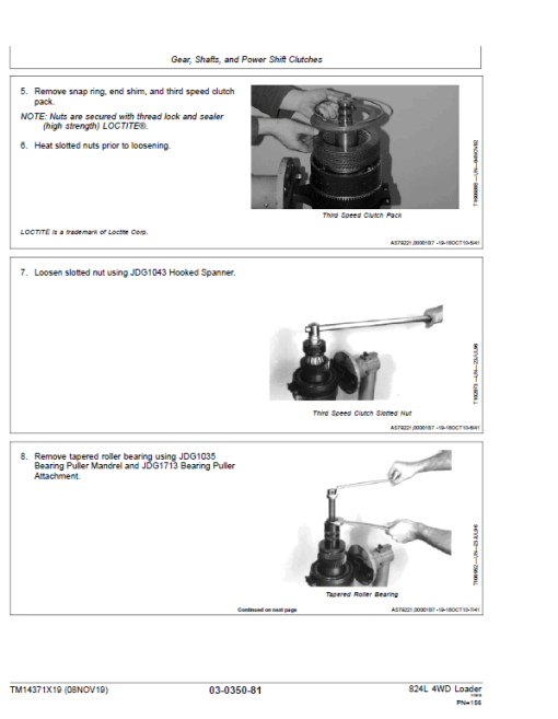 John Deere 824L 4WD Loader Repair Technical Manual (S.N F697293 & L697293 - ) - Image 4