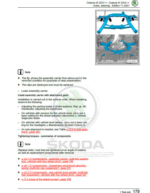 SKODA OCTAVIA III (5E, NL, NR) Repair Service Manual - Image 4