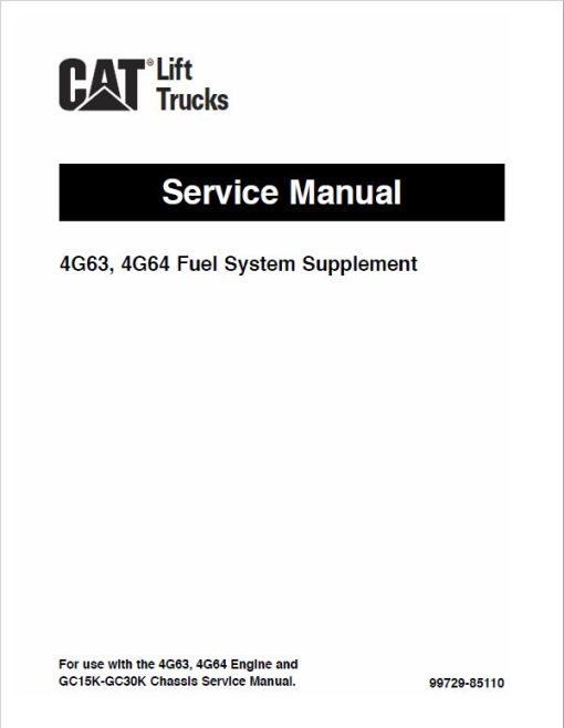 CAT DP15K, DP18K, DP20K, DP25K, DP30K, DP35K Forklift Service Manual - Image 3