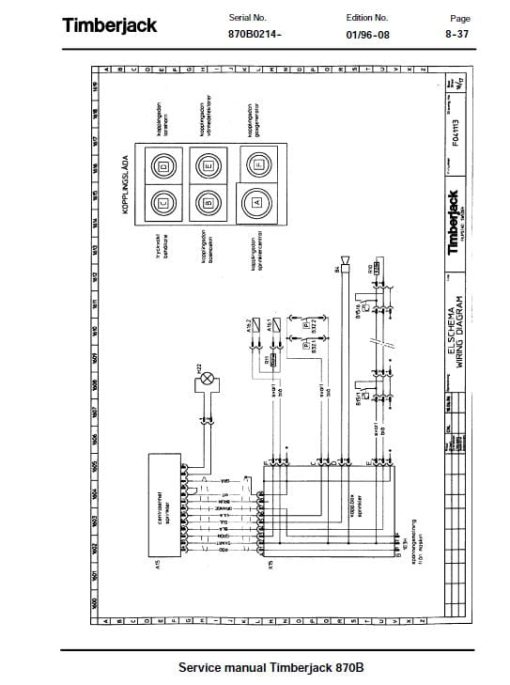 Timberjack 870B Single Grip Harvester Service Repair Manual - Image 4