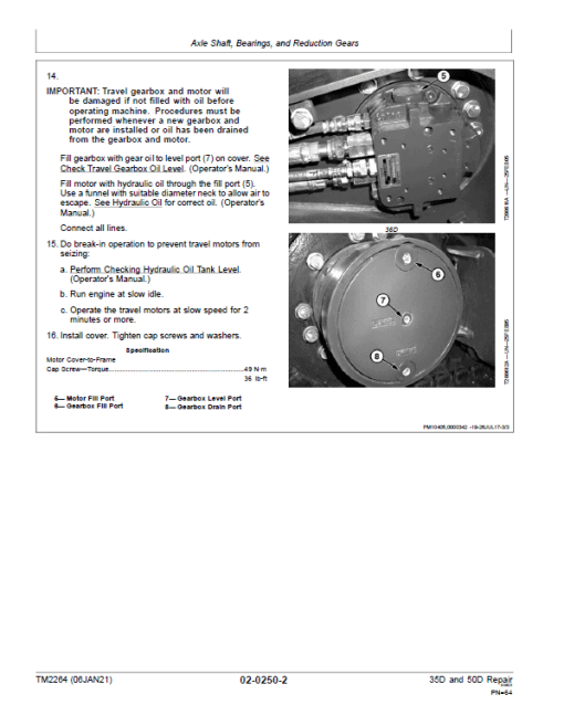 John Deere 30D, 50D Excavator Repair Technical Manual - Image 4