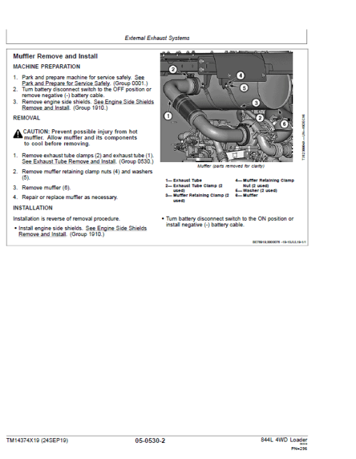 John Deere 844L 4WD Loader Repair Technical Manual (S.N D697293 - ) - Image 4