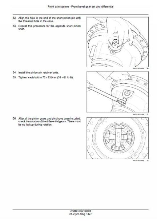 Case 450, 550, 600 Quadtrac Tractor Service Manual - Image 4