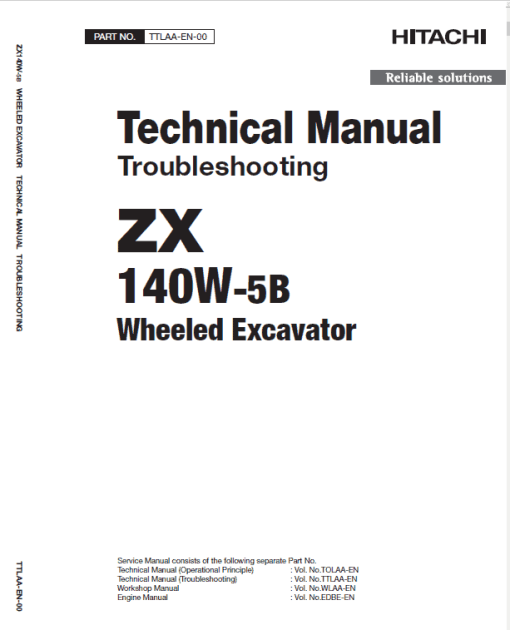 Hitachi ZX140W-5B Excavator Service Repair Manual - Image 6