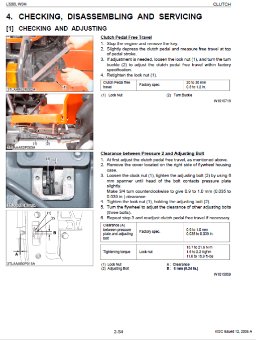 Kubota L3200, L3800 Tractor Workshop Service Manual - Image 5