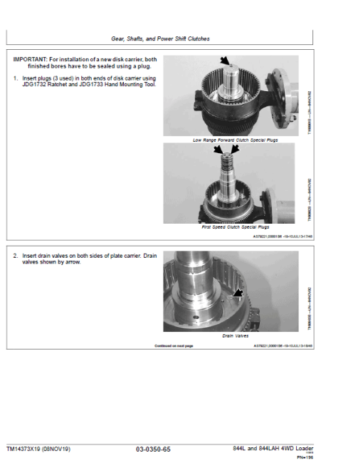 John Deere 844L, 844LAH 4WD Loader Repair Technical Manual (S.N F697293 & L697293 - ) - Image 4