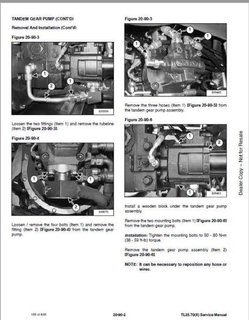 Bobcat TL34.65, TL35.70, TL38.70 versaHANDLER Telescopic Service Repair Manual - Image 4