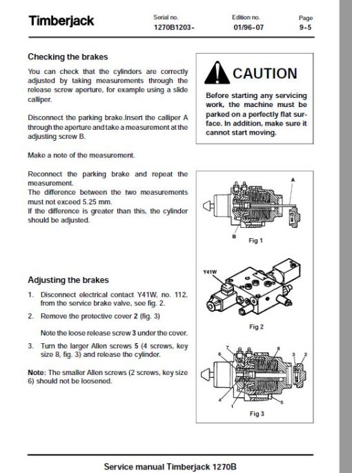 Timberjack 1270B Harvester Service Repair Manual (1270B1203 and Up) - Image 4