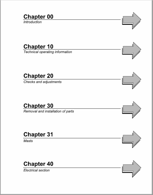 OM Pimespo XE12, XE15 and XE18 Series 4016 , 4017 Forklift Workshop Repair Manual - Image 4