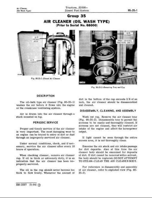 John Deere JD500 Tractor Loader Repair Technical Manual (SM2057) - Image 4