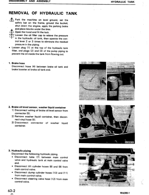 Komatsu WA300-1, WA320-1 Wheel Loader Service Manual - Image 4