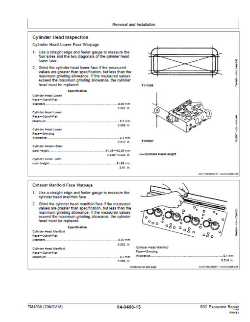 John Deere 80C Excavator Repair Technical Manual - Image 4