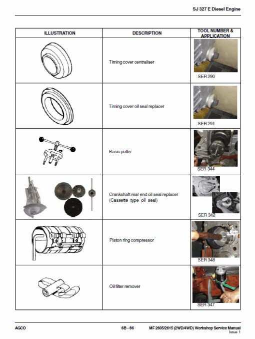 Massey Ferguson MF 240, 240S Tractor Service Manual - Image 4