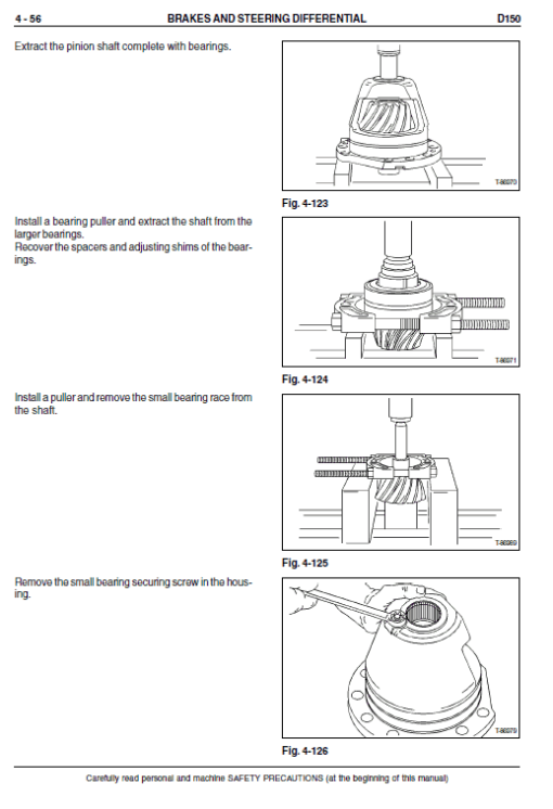 New Holland D150 Bulldozer Dozer Service Manual - Image 4