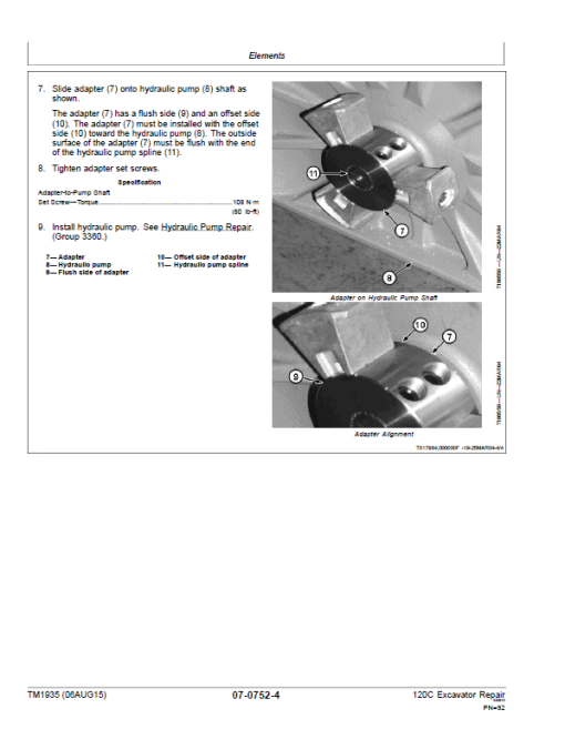 John Deere 120C Excavator Repair Technical Manual - Image 4