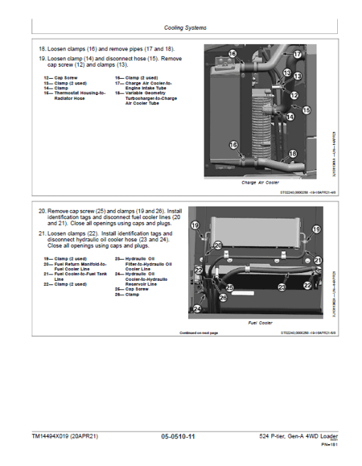 John Deere 524 P-Tier, Gen-A 4WD Loader Repair Technical Manual (S.N L_10283 - ) - Image 4