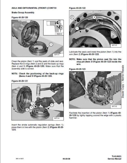 Bobcat TL43.80, TL43.80X, TL43.80X2 versaHANDLER Telescopic Service Repair Manual - Image 4