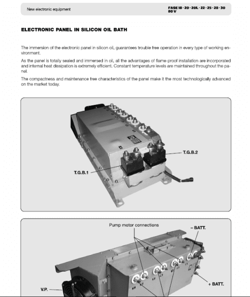 OM Pimespo Fase 18-20-20L-22-25-28-30 80v Forklift Workshop Repair Manual - Image 5