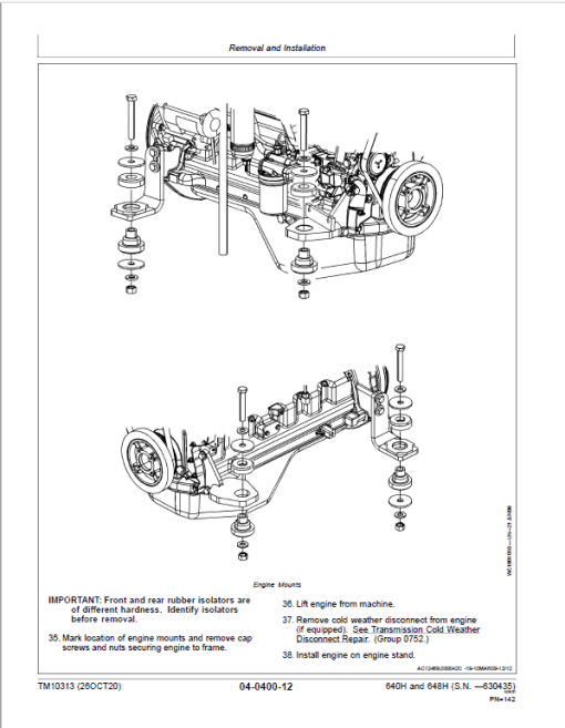 John Deere 640H, 648H Skidder Repair Technical Manual (S.N before - 630435) - Image 4