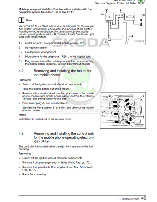 SKODA ROOMSTER (5J, 5J0) Repair Service Manual - Image 4