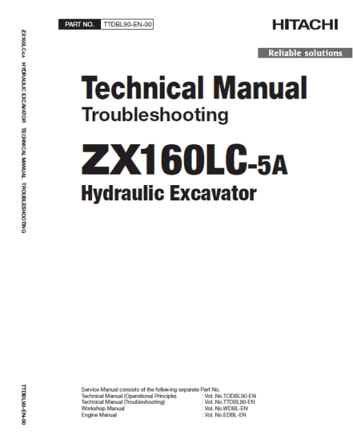 Hitachi ZX160LC-5A and ZX160LC-5B Excavator Service Repair Manual - Image 2