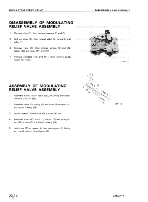 Komatsu D31PL-17, D31PLL-17, D31P-17A, D31P-17B Dozer Manual - Image 4