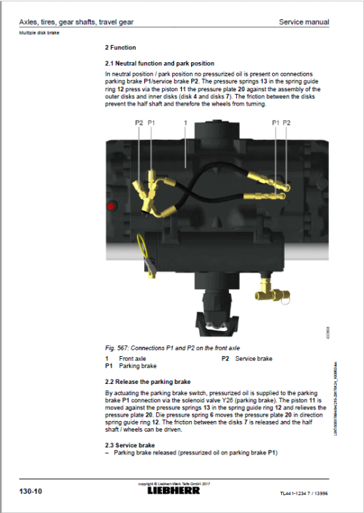 Liebherr TL441 Type 1234 Telescopic Handler Service Manual - Image 4